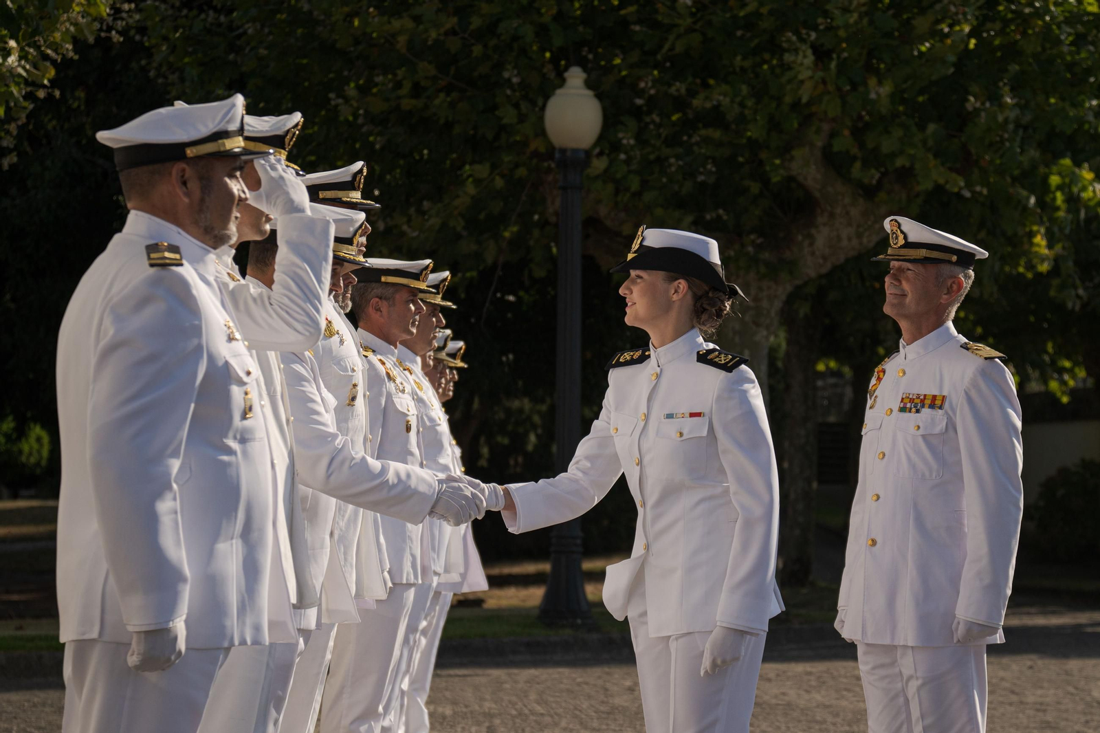 Las fotos del ingreso de la Princesa de Asturias en la Escuela Naval de Marín