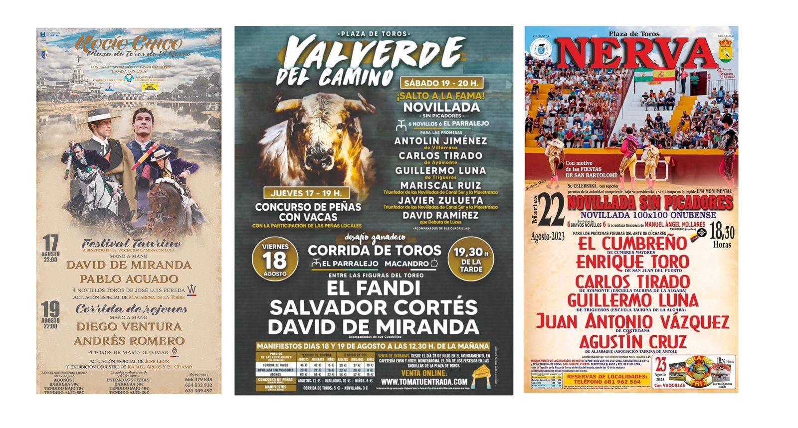 La provincia se llena de festejos taurinos en el fin de semana más torero del año