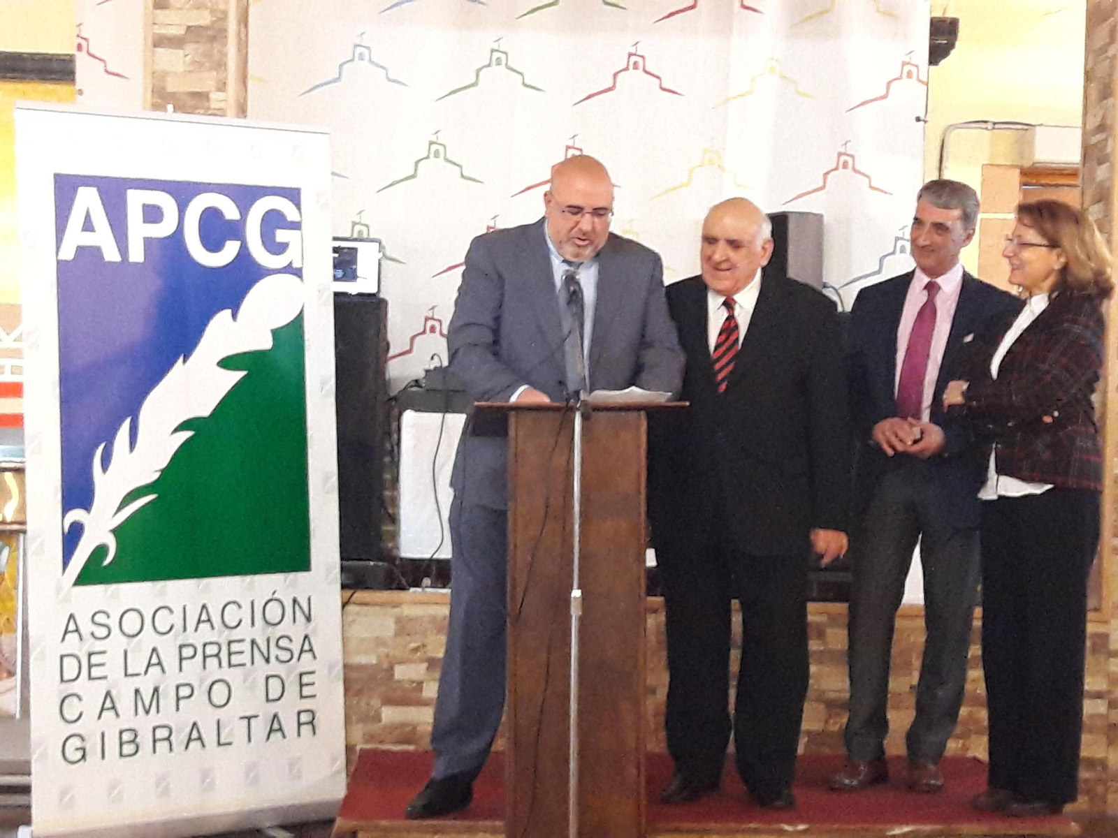 José María y José Luis Yagüe,  Javier Martínez y Elsa González.