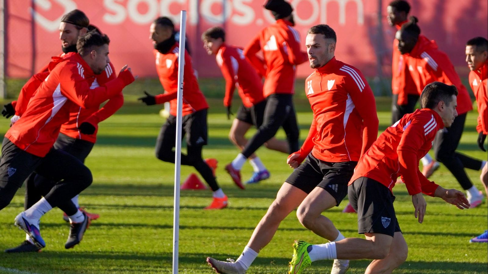 Ramón Martínez se ejercita junto a Alfon esta semana.