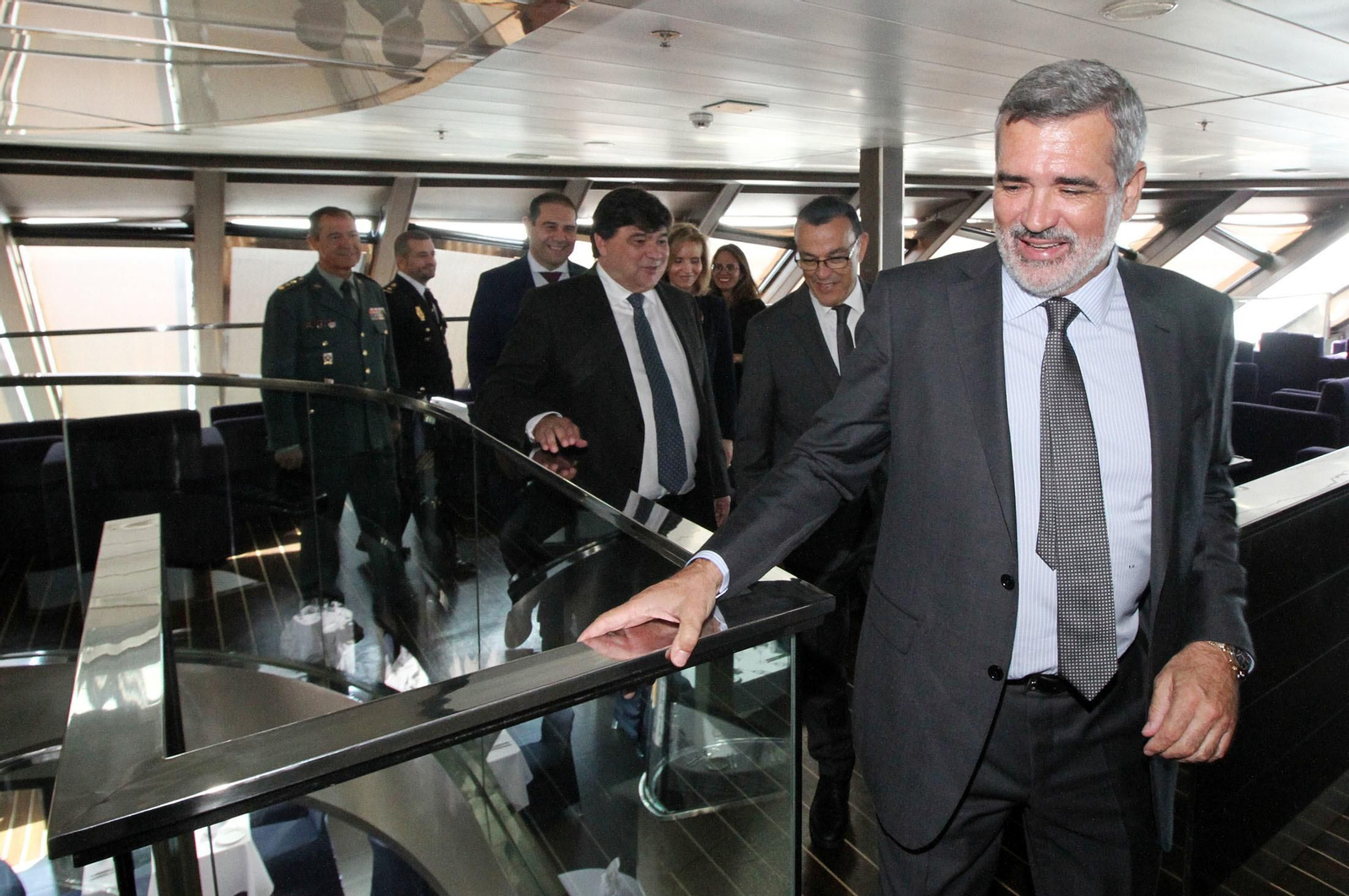 Balearia,  Fred Olsen y el Puerto de Huelva presentan la nueva línea entre Huelva y Canarias, en imágenes