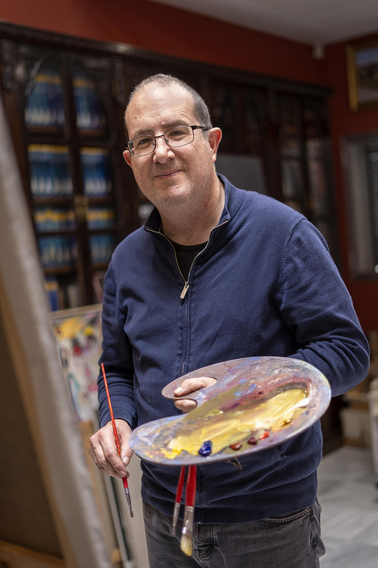 El pintor Andrés García Ibáñez