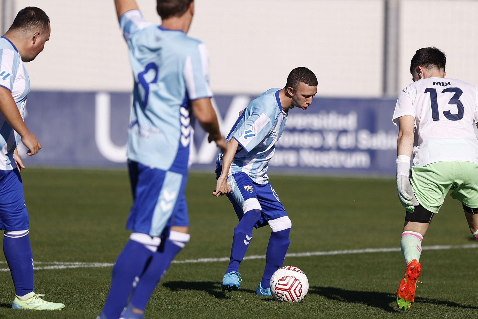 El Málaga CF Genuine se impone a la selección malagueña de influencers