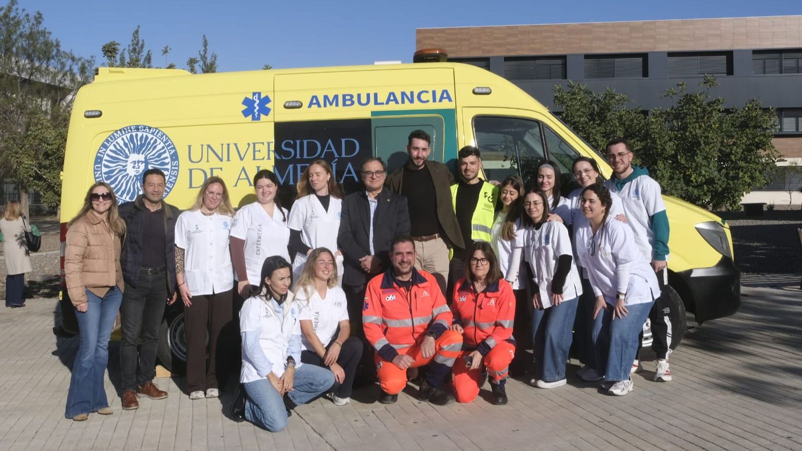 Ambulancia simulada de la UAL.