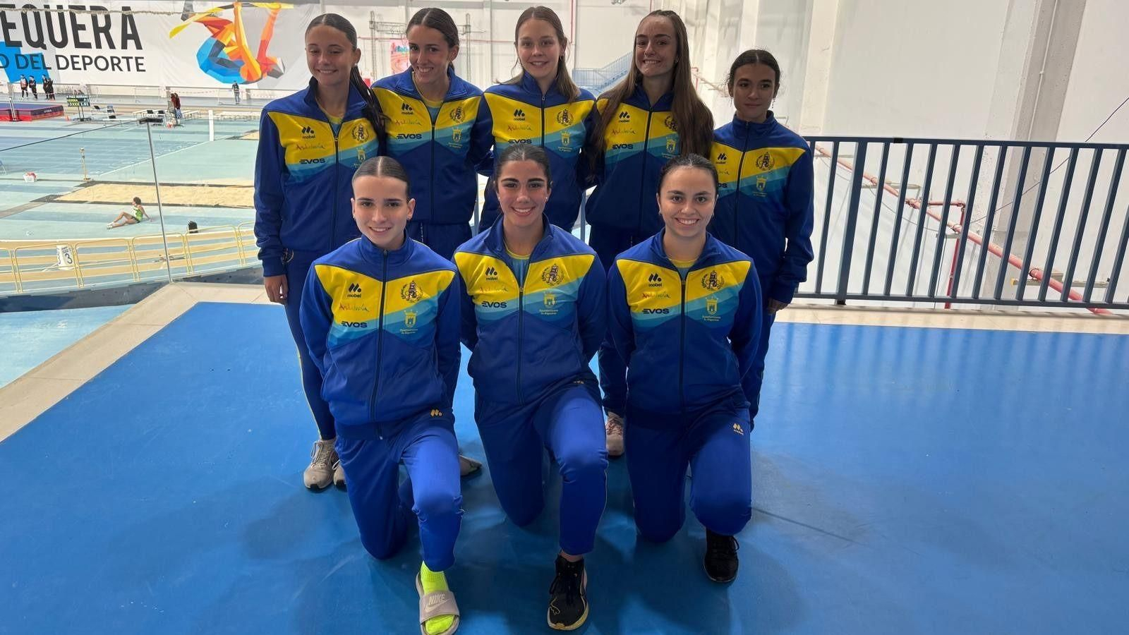 El conjunto sub-20 del Club Atletismo Bahía de Algeciras
