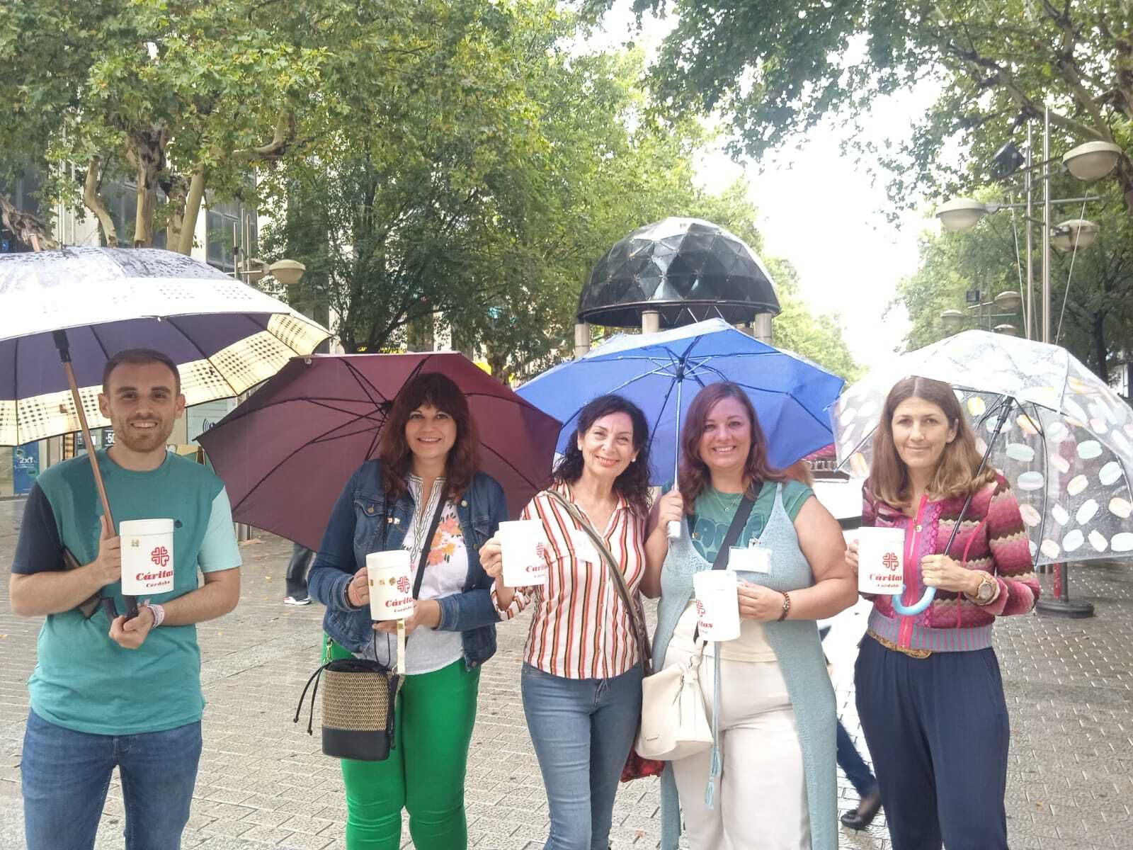 Cuestación de Cáritas en Córdoba.