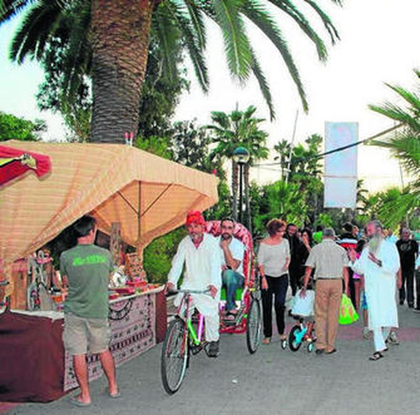 Plaza de España de Ayamonte, durante el Festival de los Cinco Sentidos.