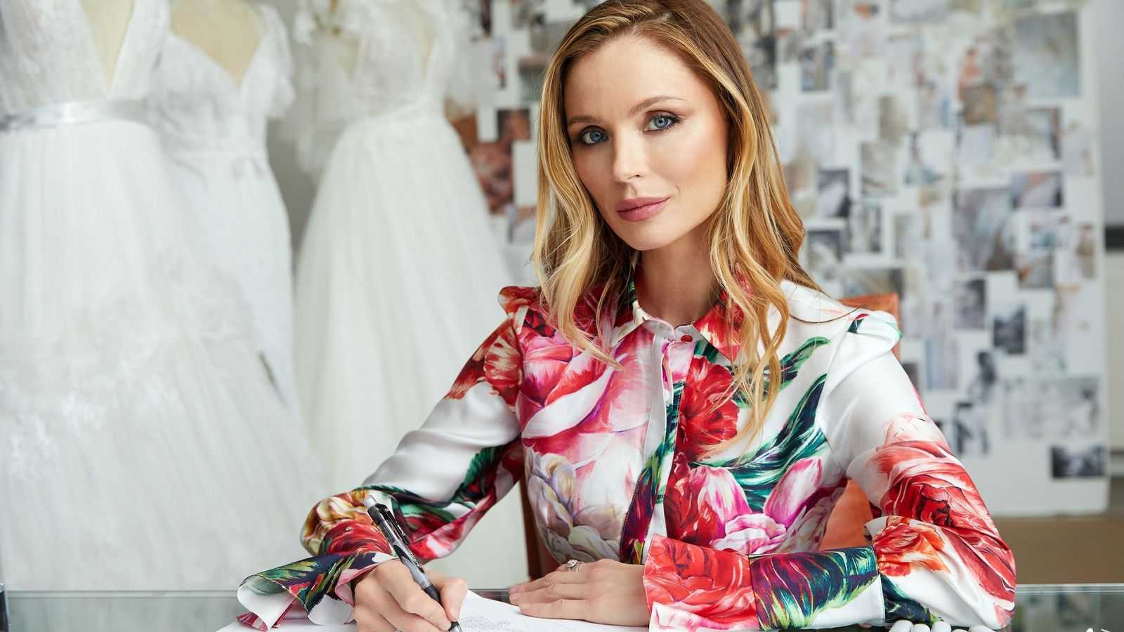 La diseñadora inglesa Georgina Chapman, de Marchesa.