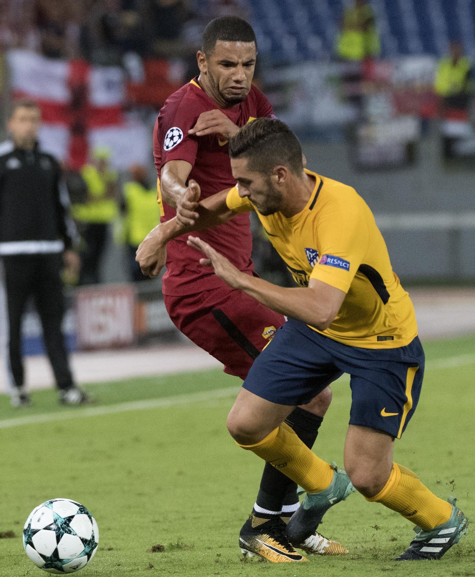 El Roma-Atlético de Madrid, en imágenes