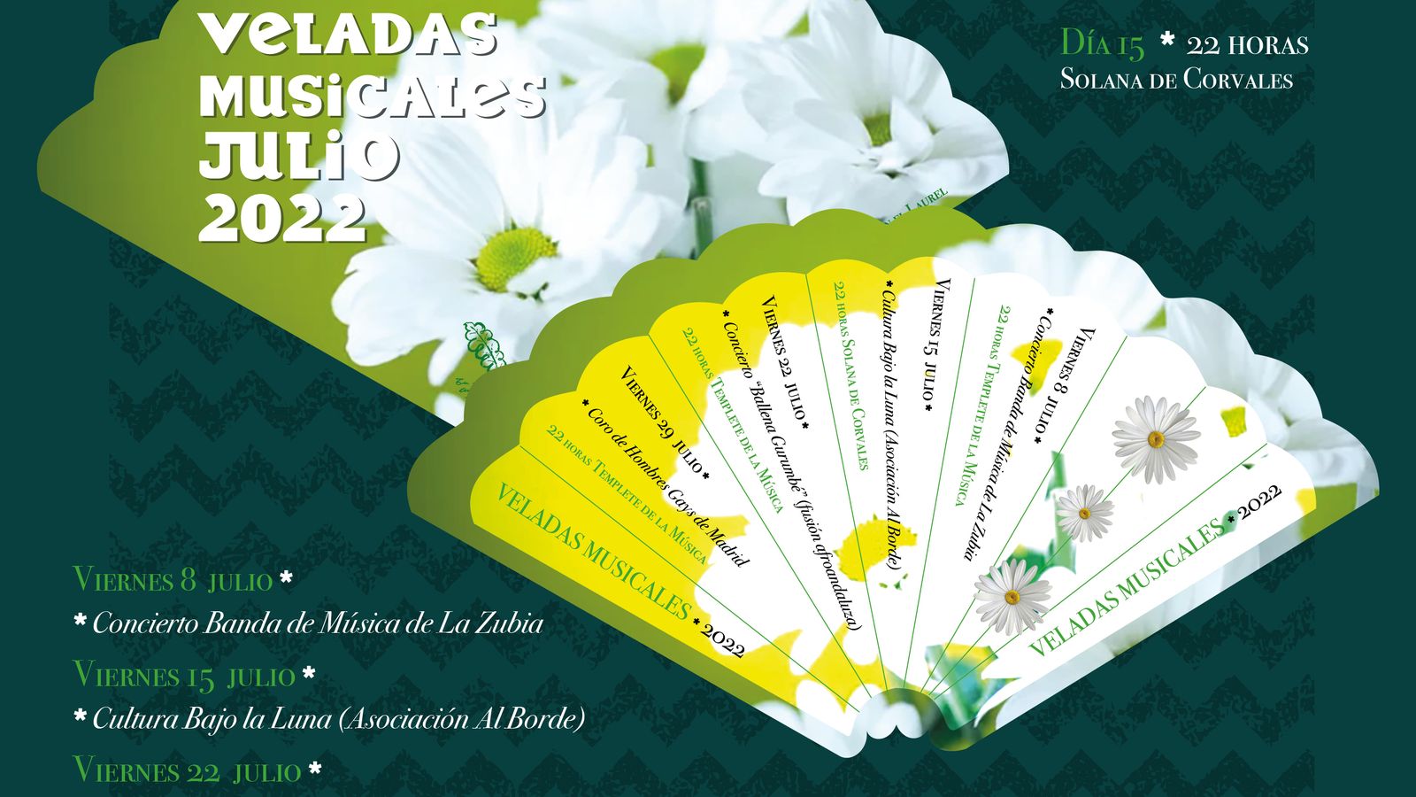 Carel de las Veladas Musicales para julio de 2022