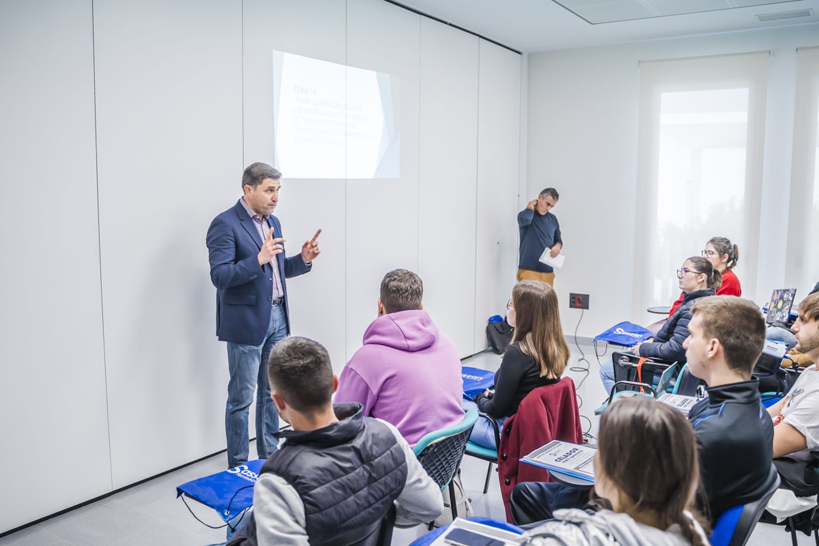 Visita e intervención del edil José Juan Rodríguez.