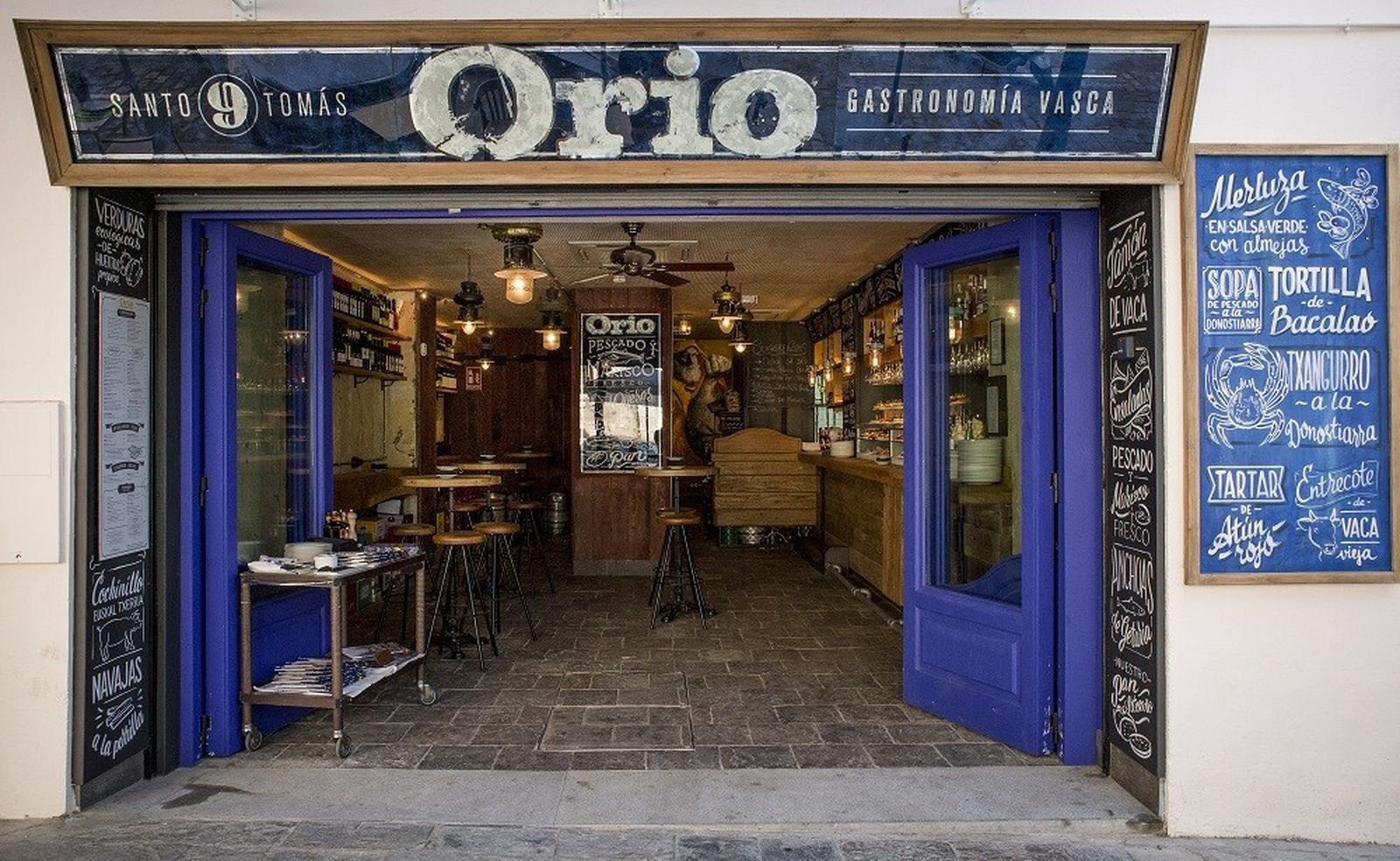 El restaurante Orio, frente al Archivo de Indias.