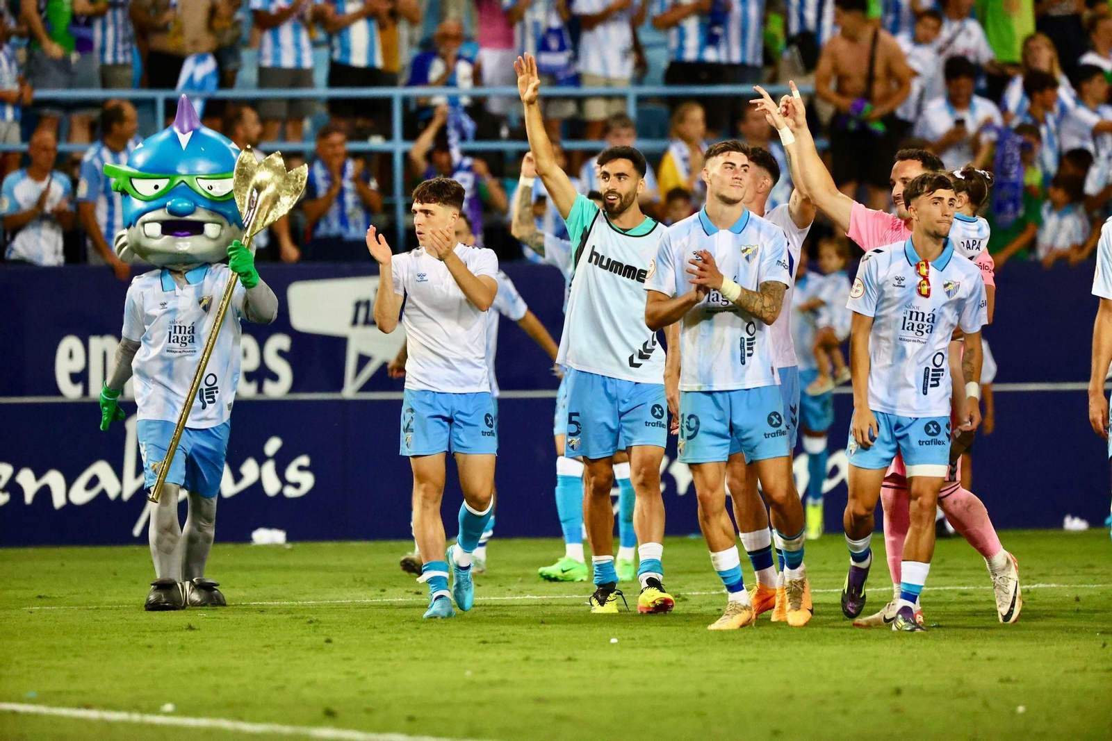El Málaga CF-Nàstic, en fotos