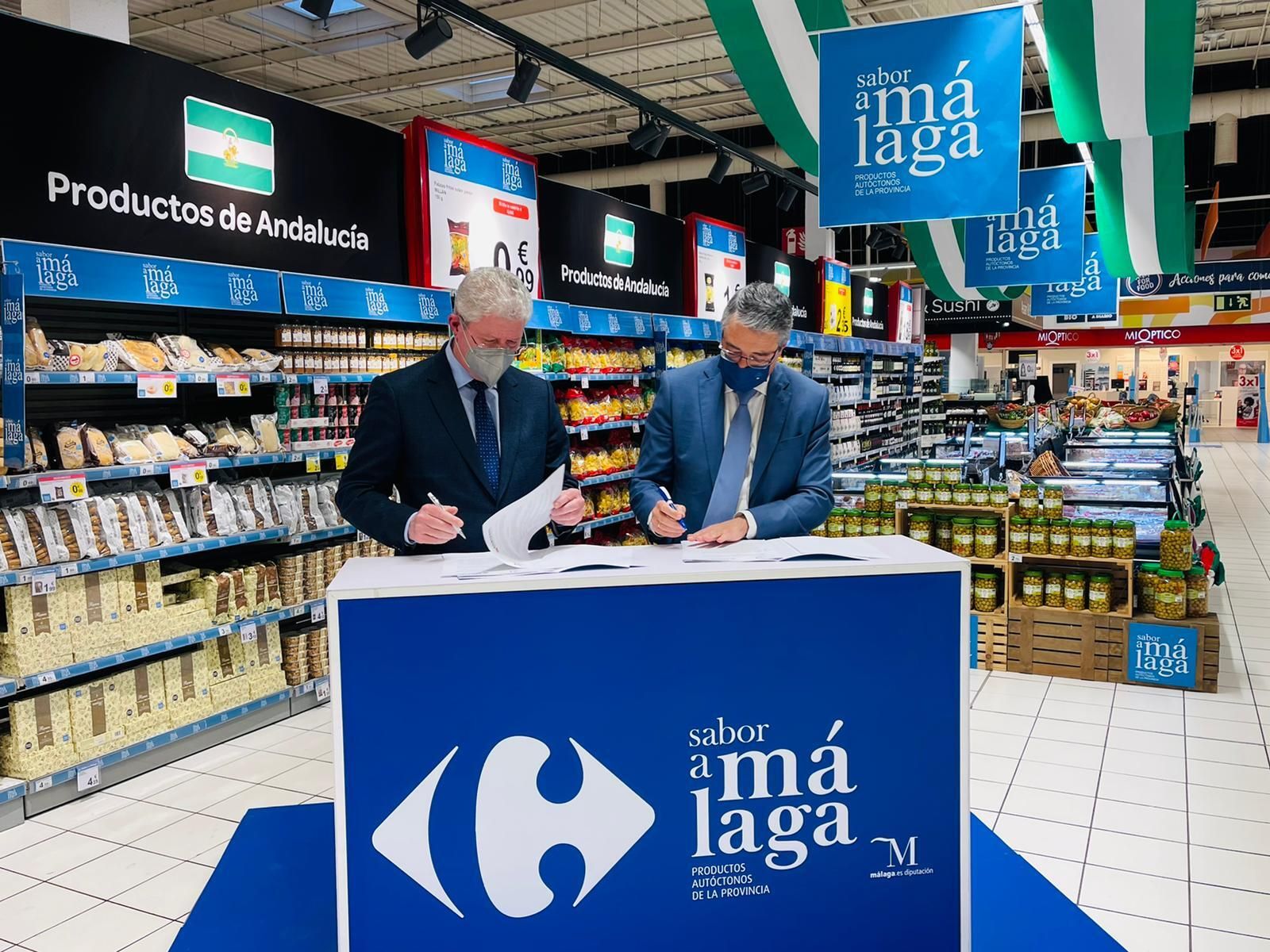 Renovación del convenio entre Sabor a Málaga y Carrefour.