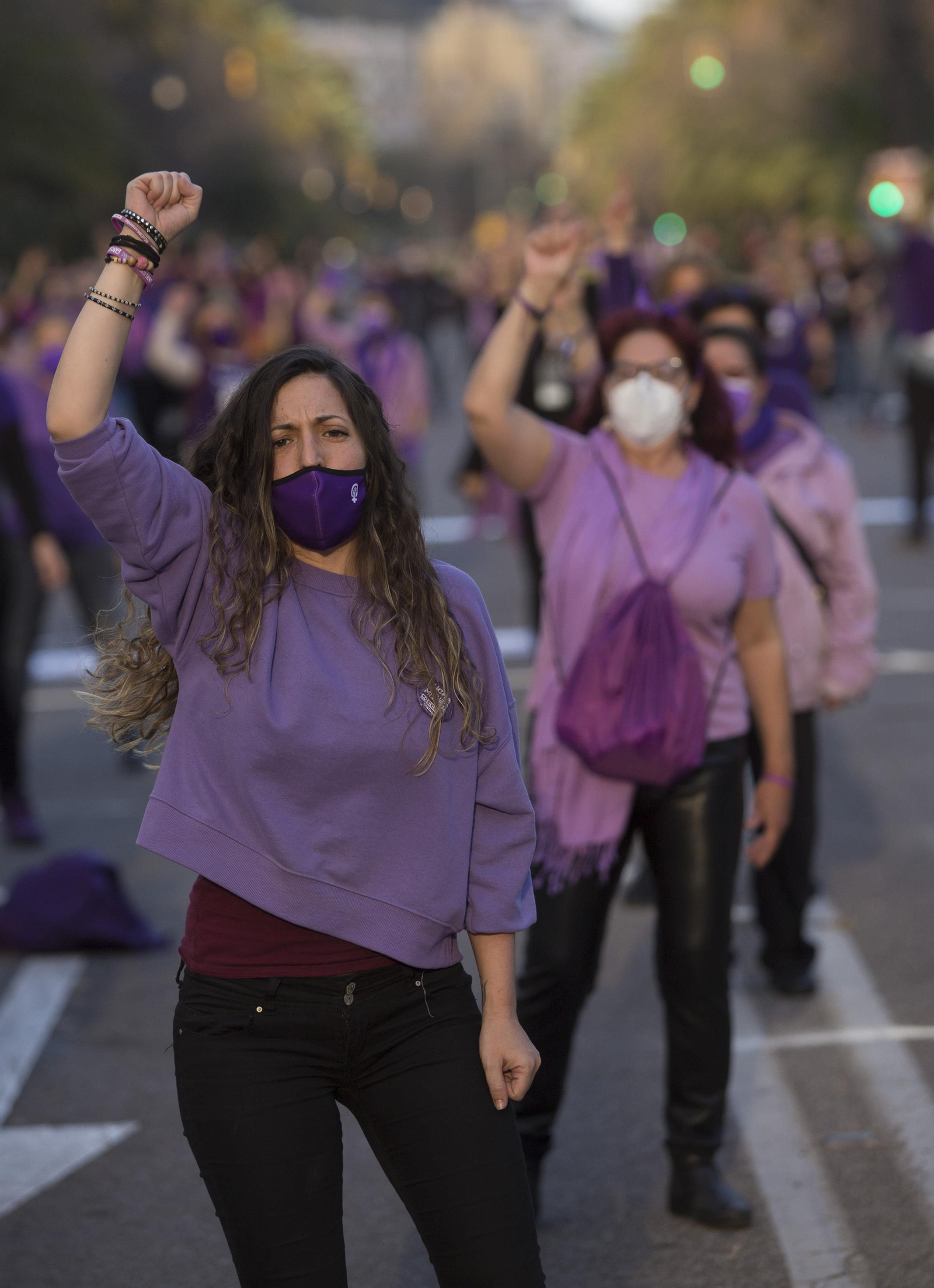 Las fotos de la concentración del 8M en Málaga
