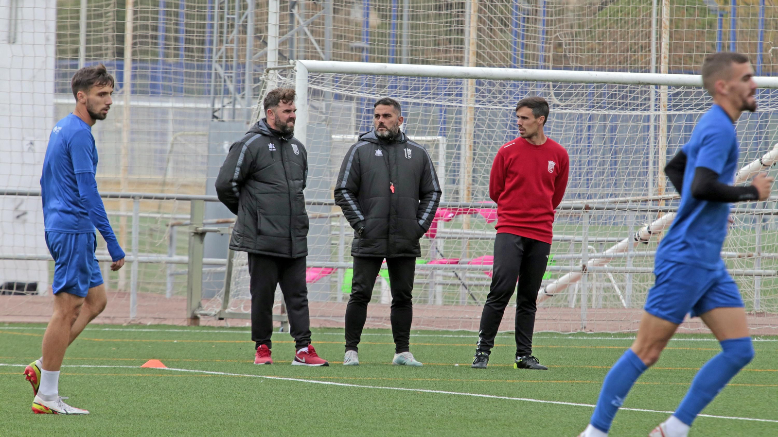 Emilio Fajardo, junto a Juan Pedro en un entrenamiento en La Granja.