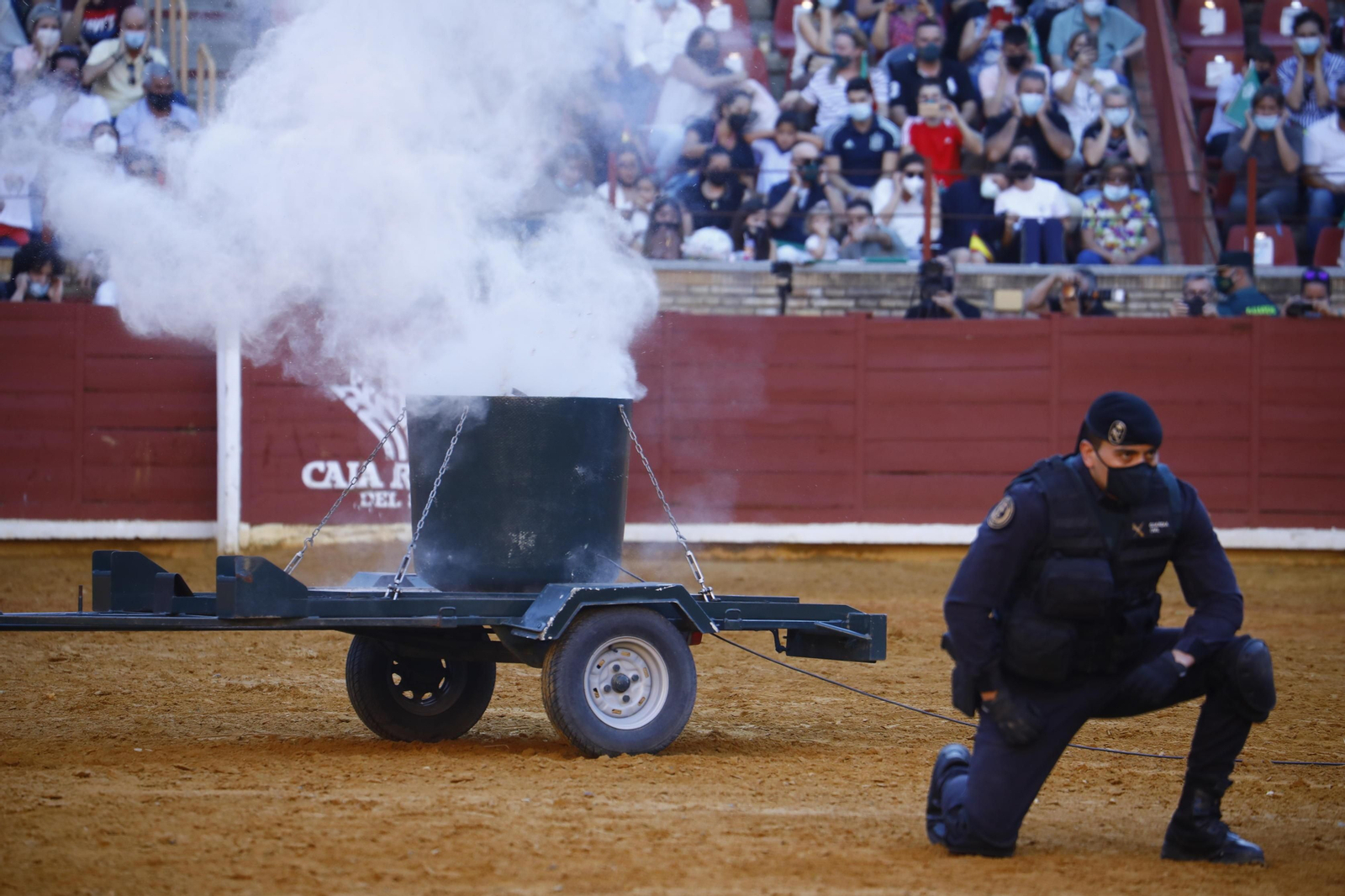 La impresionante exhibición de la Guardia Civil en la plaza de toros de Córdoba, en fotografías