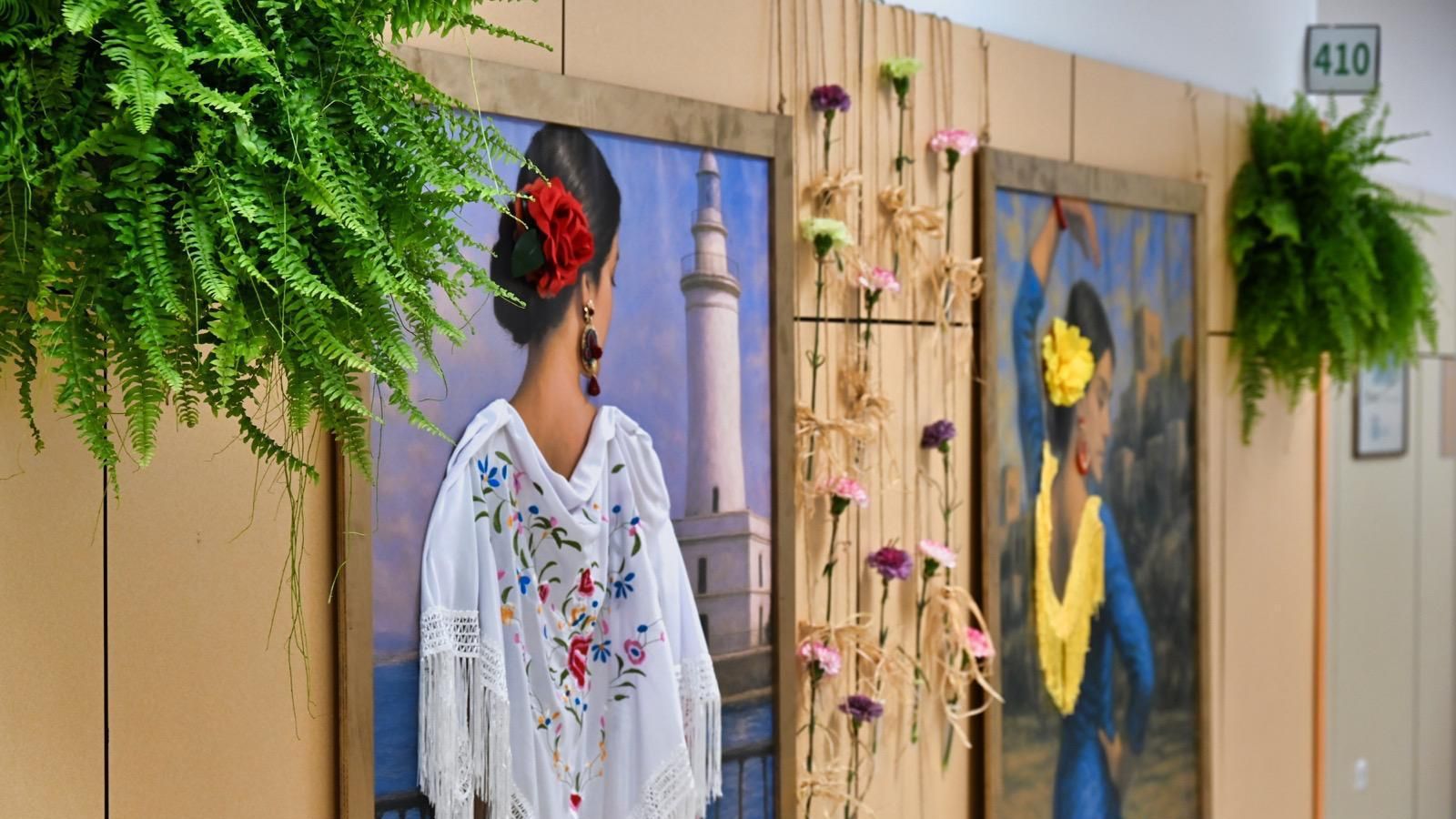 Una de las imágenes desplegadas en el hospital para acercar la Feria a los pacientes ingresados.