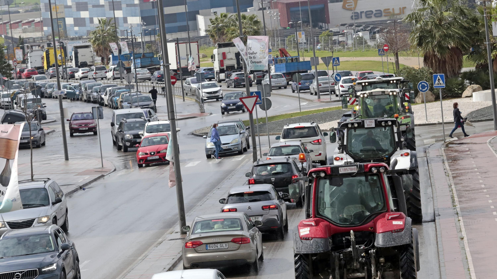 Caravana de transportistas por Jerez