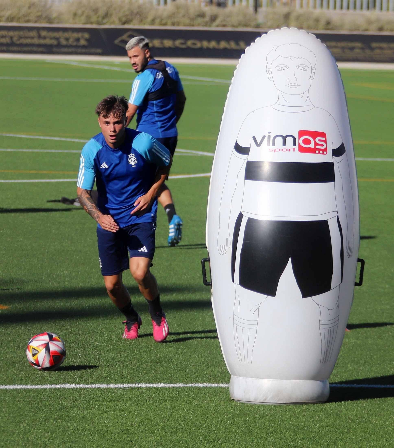 Imágenes del entrenamiento del Recre