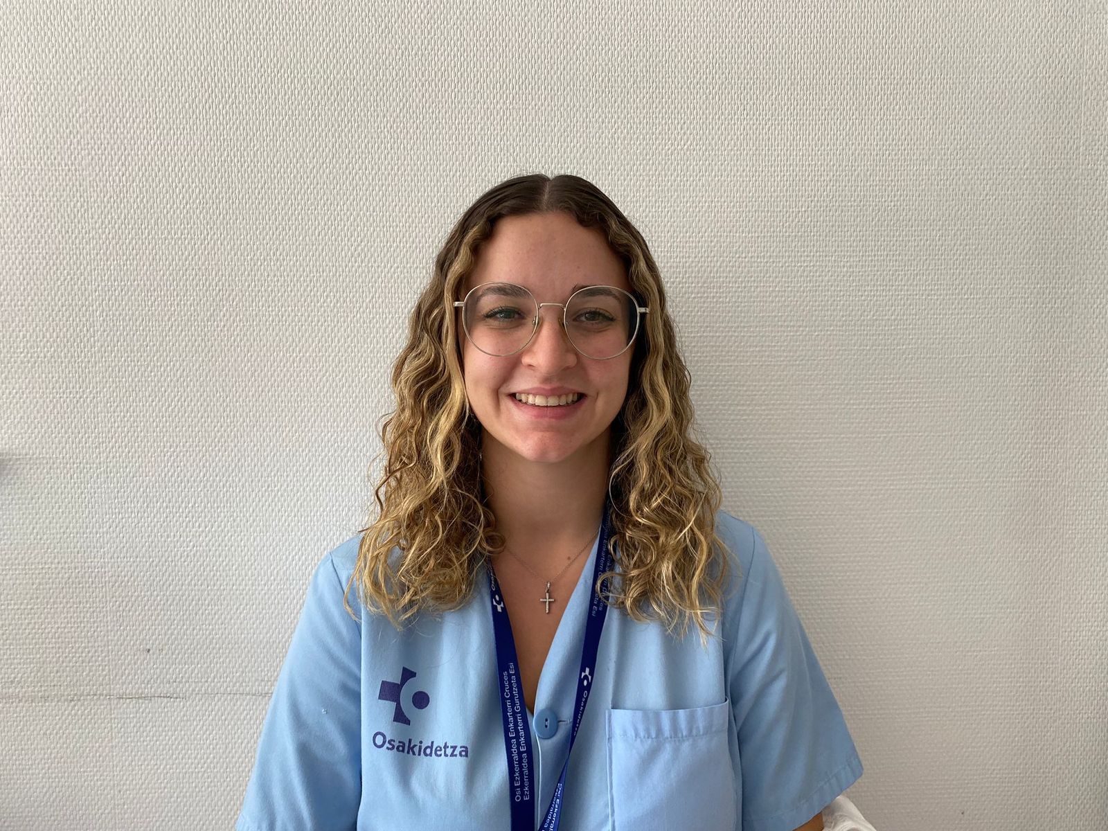 Paula Fernández Bazán, en el Hospital Las Cruces de Bilbao.