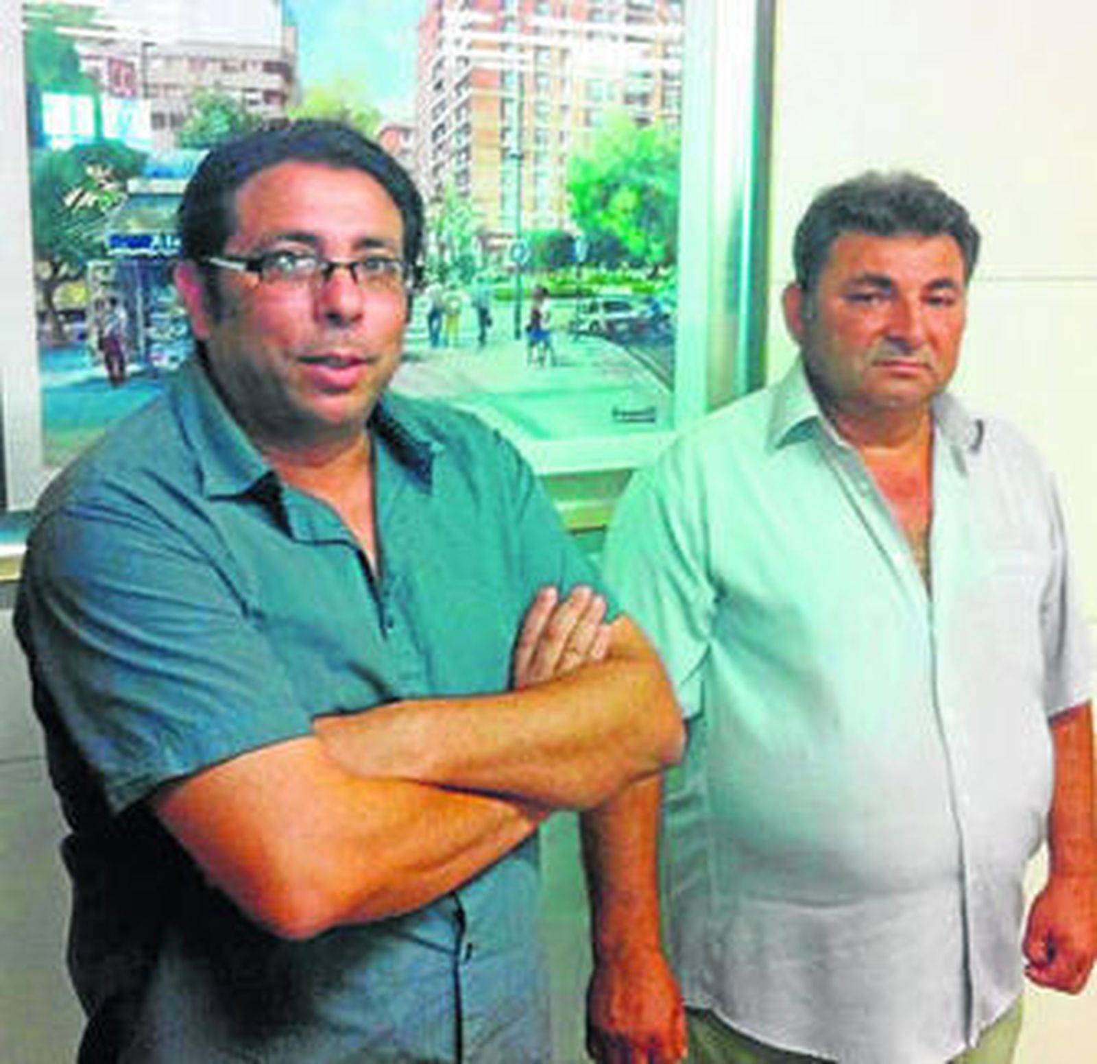 Miembros de la Federación en la redacción de 'Diario de Almería'.