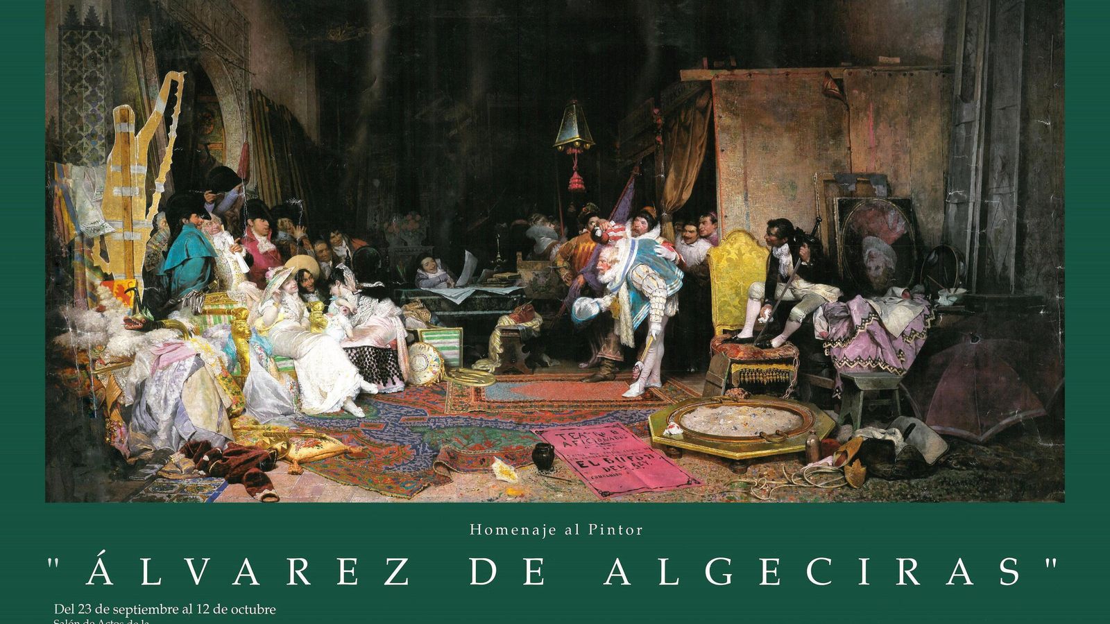 Cartel de la exposición de Álvarez de Algeciras en Jerez. Cartel de la exposición de Álvarez de Algeciras en Jerez.