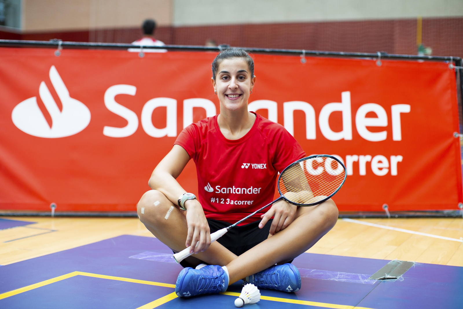 Carolina Marín durante un entrenamiento. Carolina Marín durante un entrenamiento.
