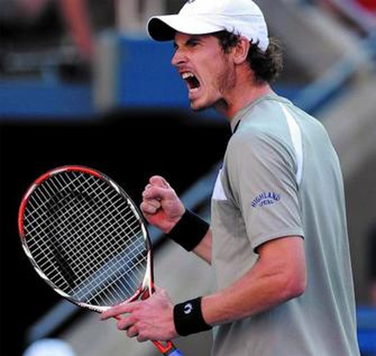Andy Murray celebra un punto en la semifinal ante Nadal.