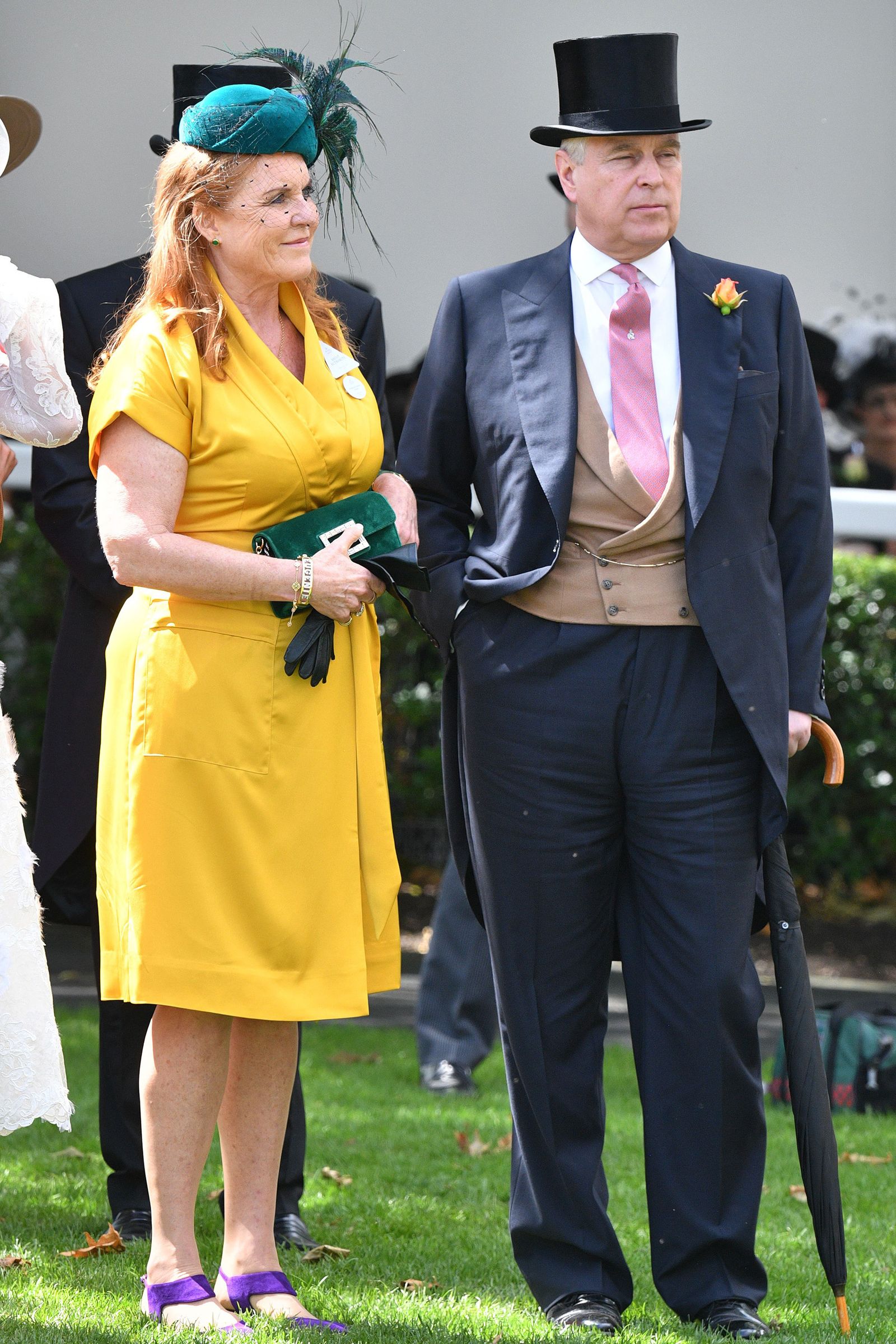 Sarah Ferguson y el príncipe Andrés, en la hípica.