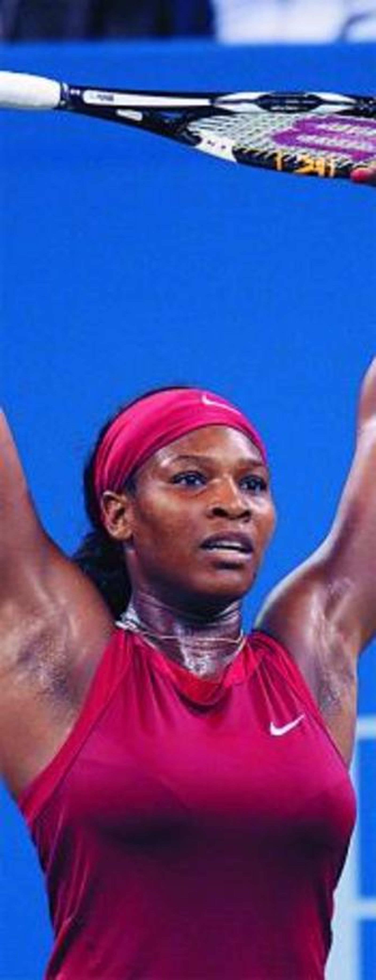 Serena Williams, tras su triunfo.