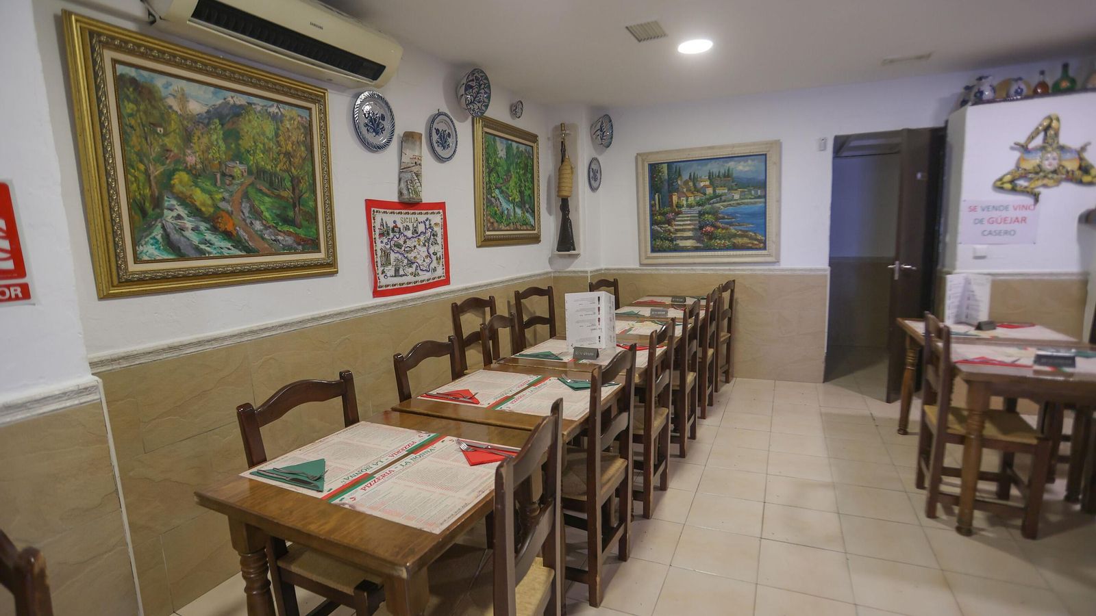 El restaurante es un verdadero homenaje a Italia.