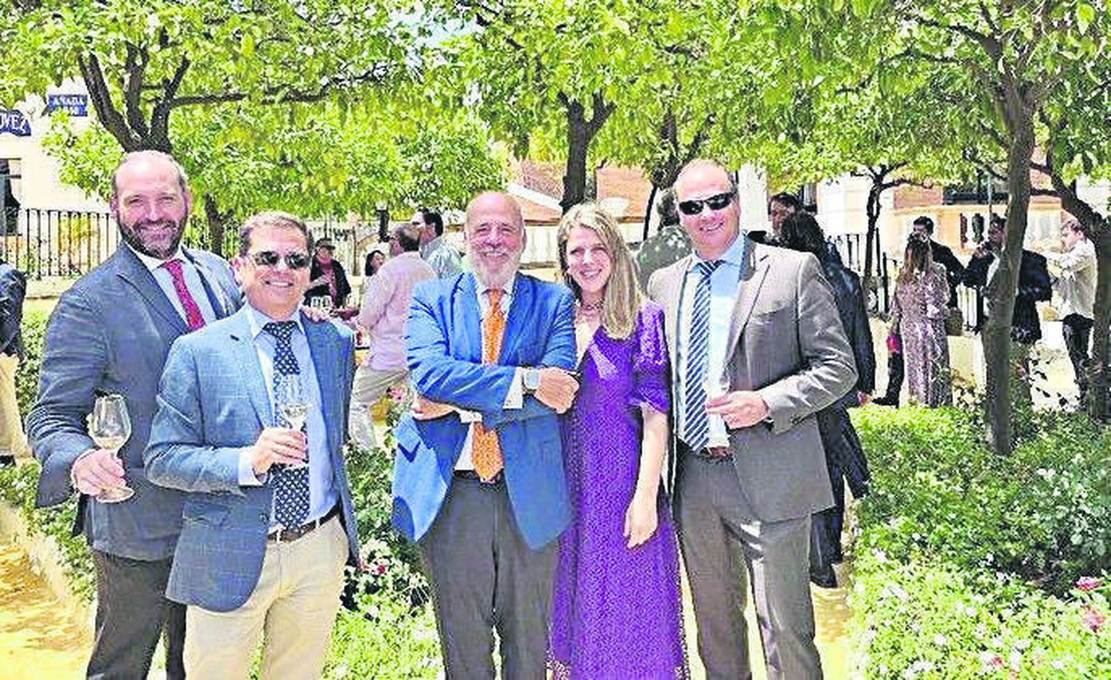 Alfonso Candau, Joaquín Gómez, Fernando y Mercedes Serrano y Antonio Muñoz.