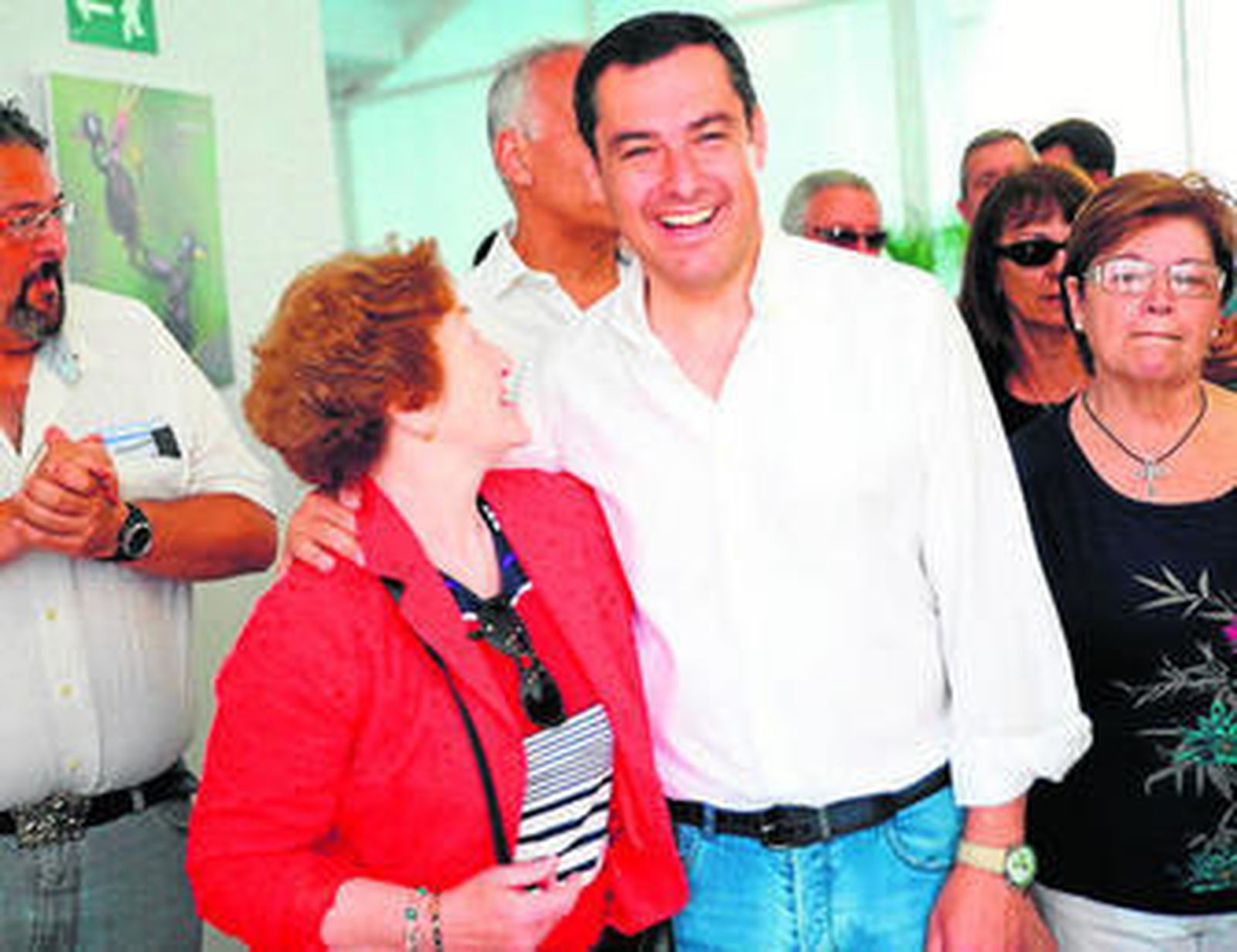 Moreno Bonilla ayer en Estepona.