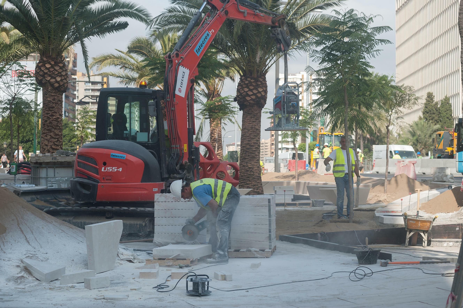 Fotos de los últimos detalles de la obra de la nueva Alameda