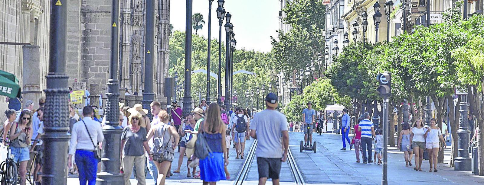 La avenida de la Constitución de Sevilla