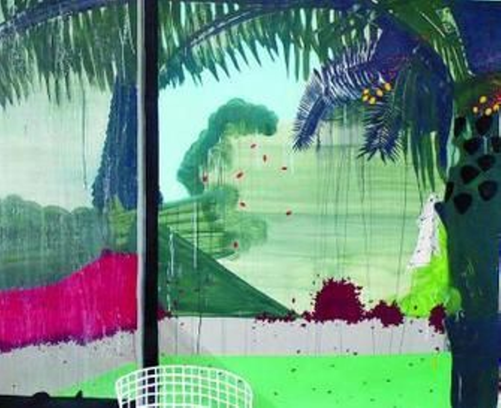 'El estudio del pintor', 2007. Acuarela y acrílico sobre papel.