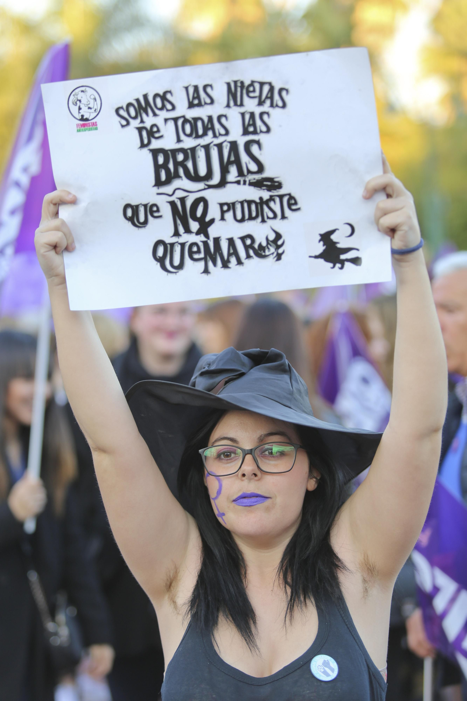 Las imágenes de la manifestación del Día de la Mujer en Málaga