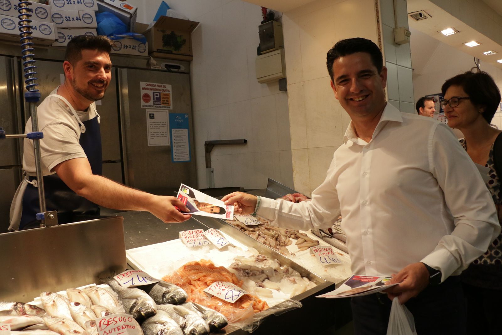 Pedro García, en el mercado de Levante