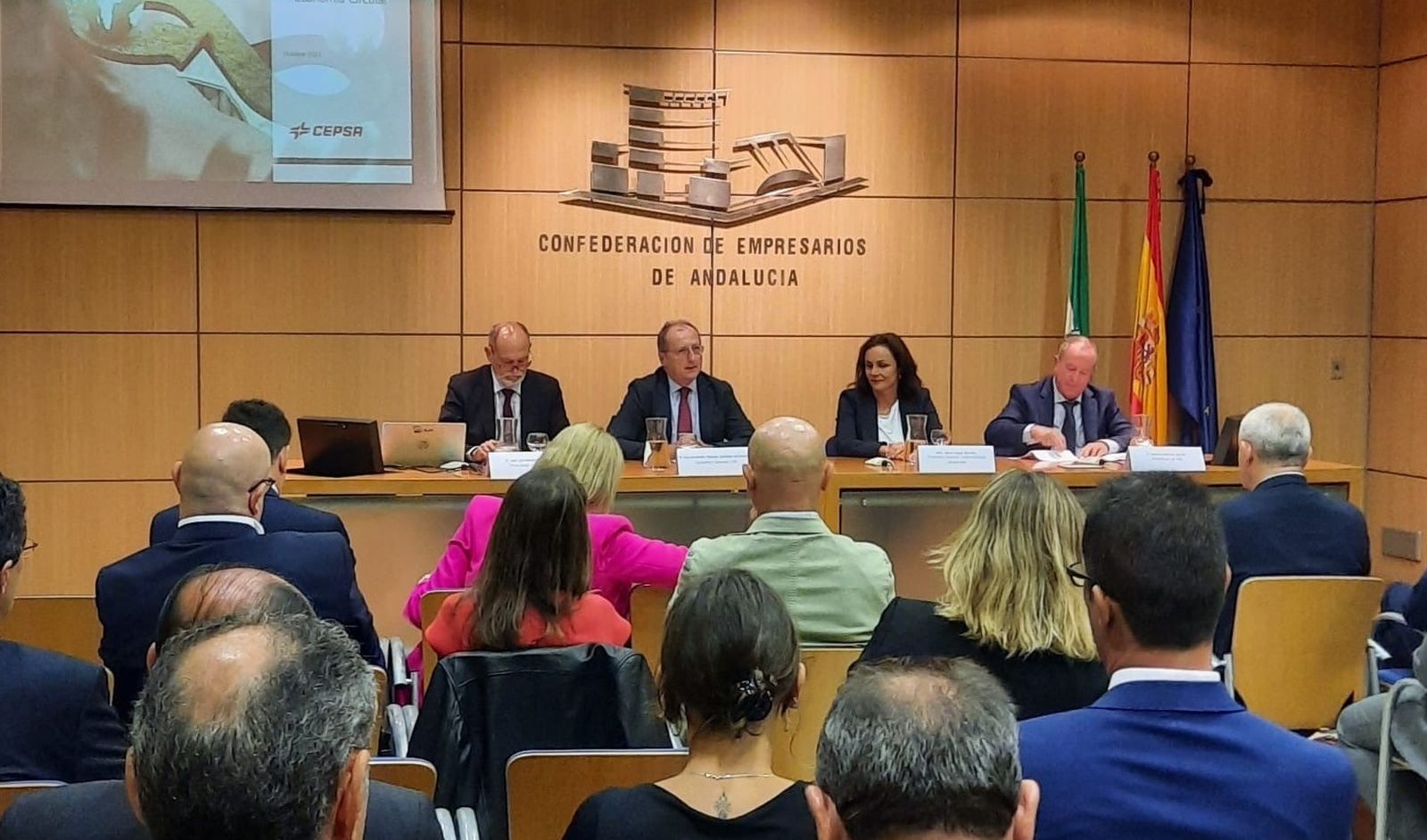 Primeras jornadas de economía circular de la industria andaluza, este miércoles en Sevilla.