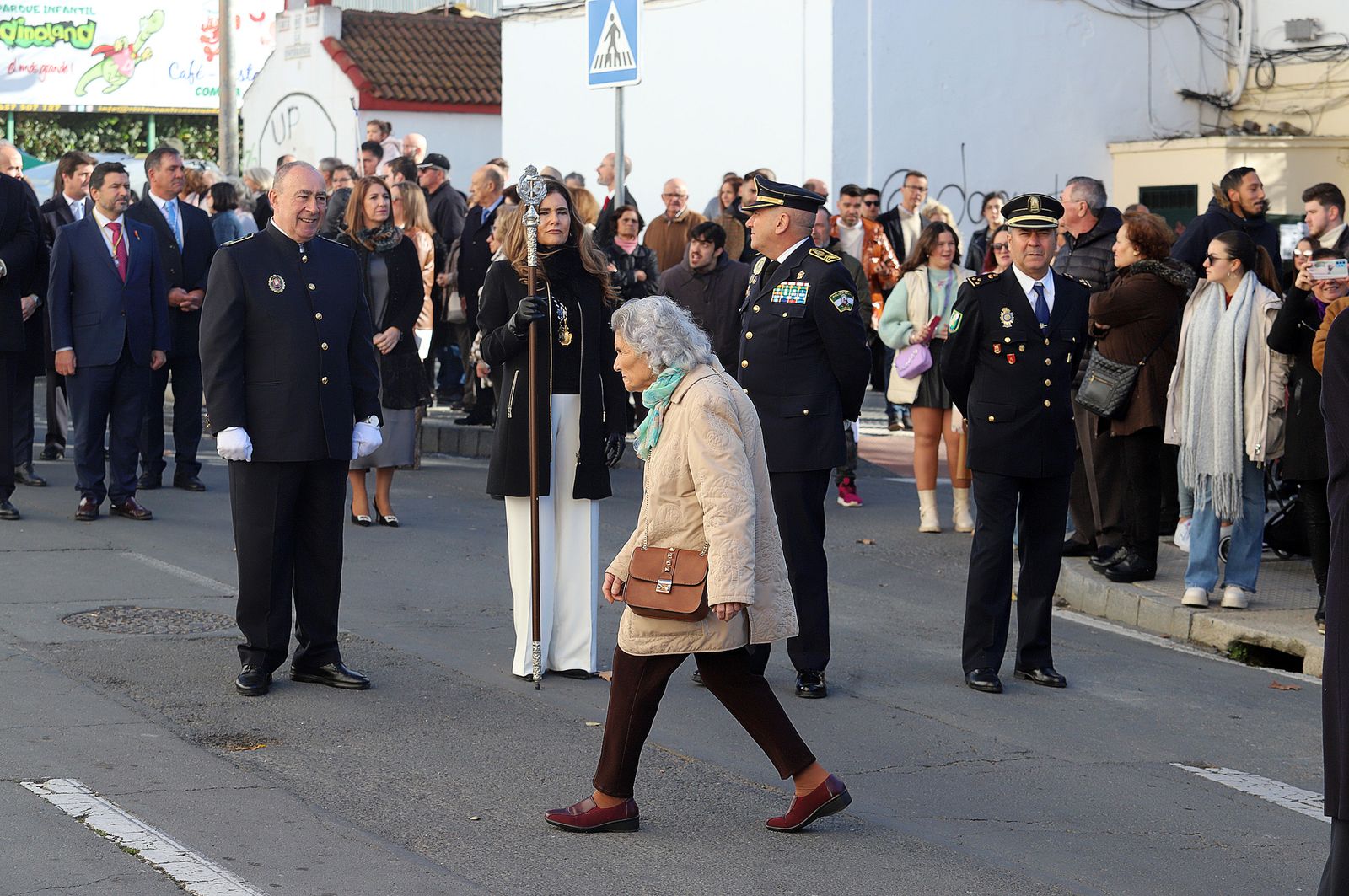 Imágenes del ambiente en la procesión de San Sebastián