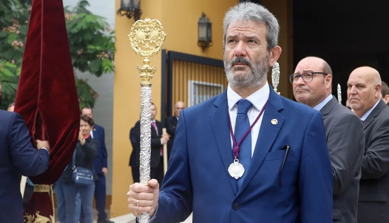 El cofrade Manuel Bustillo, actual teniente