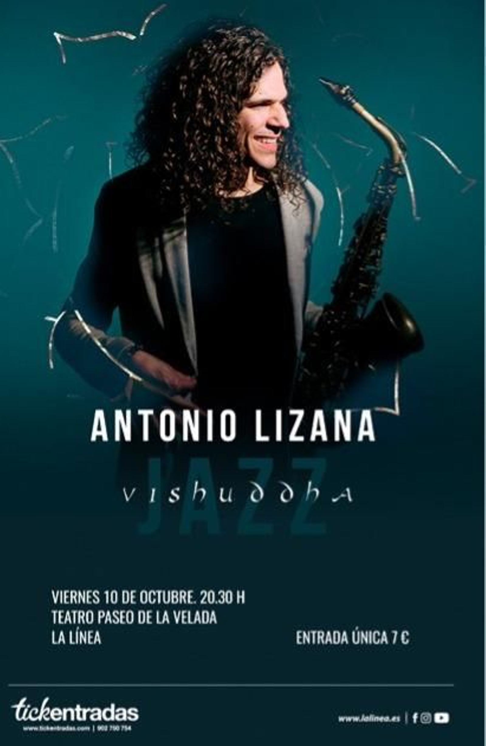 Cartel del concierto de Antonio Lizana.