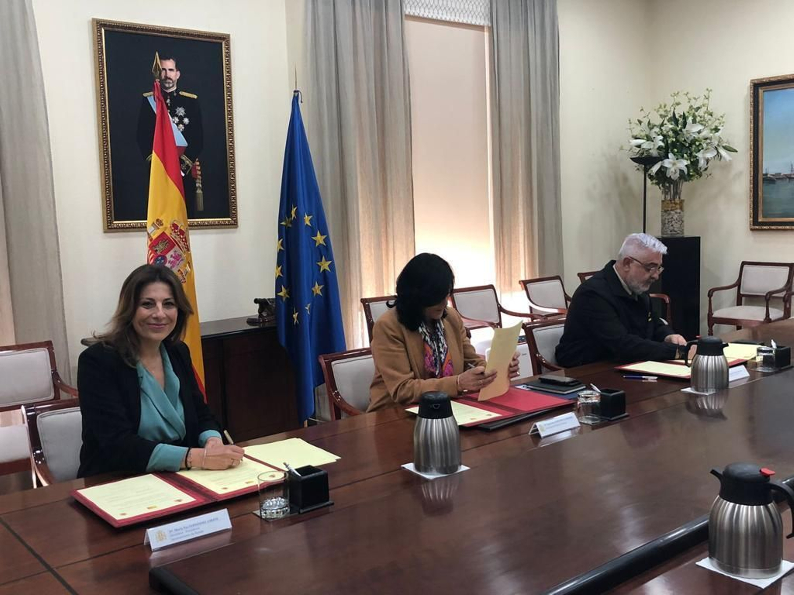 Firma del convenio de cesión del antiguo cuartel de la Concepción.