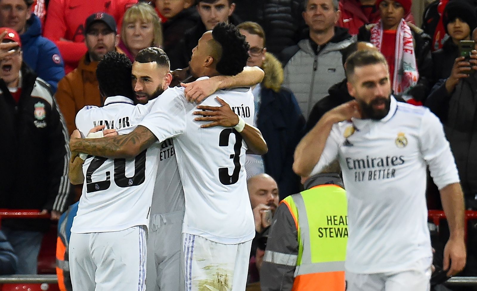 Las fotos de la remontada del Real Madrid al Liverpool