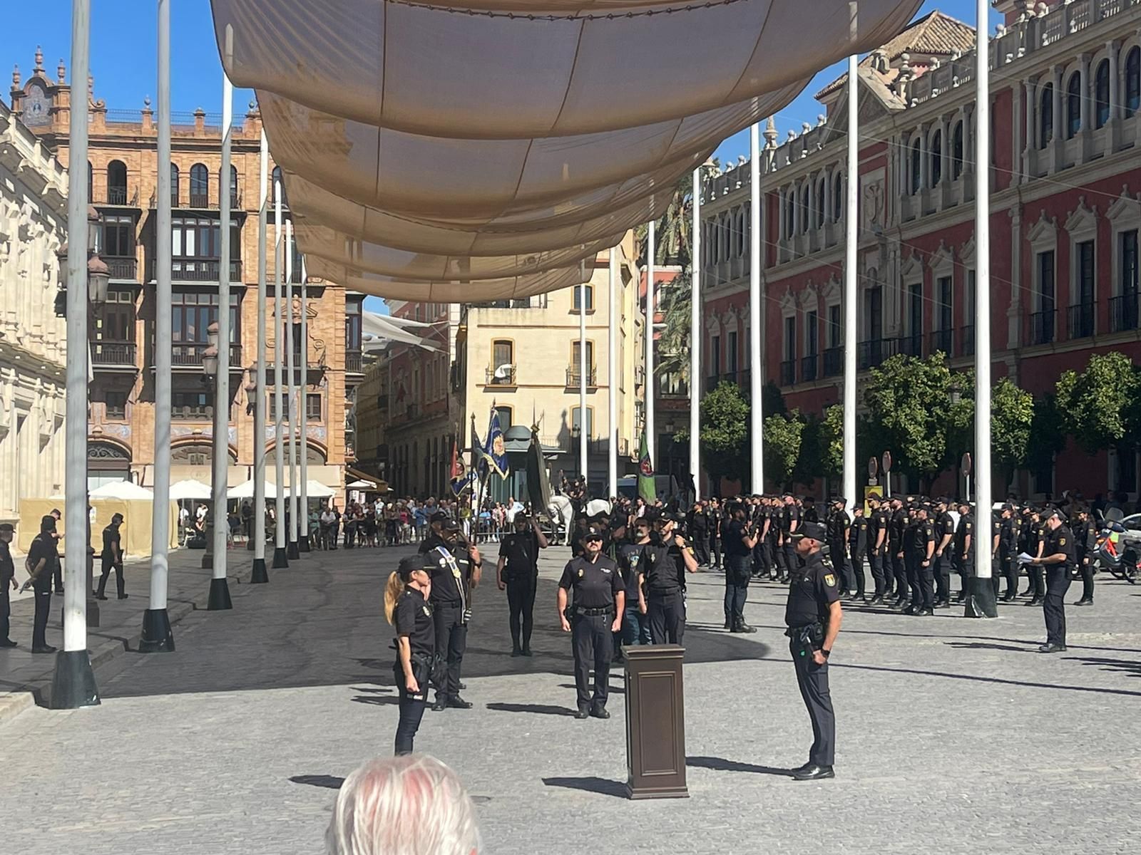 Ensayo general en la Plaza de San Francisco para preparar el Día de la ...