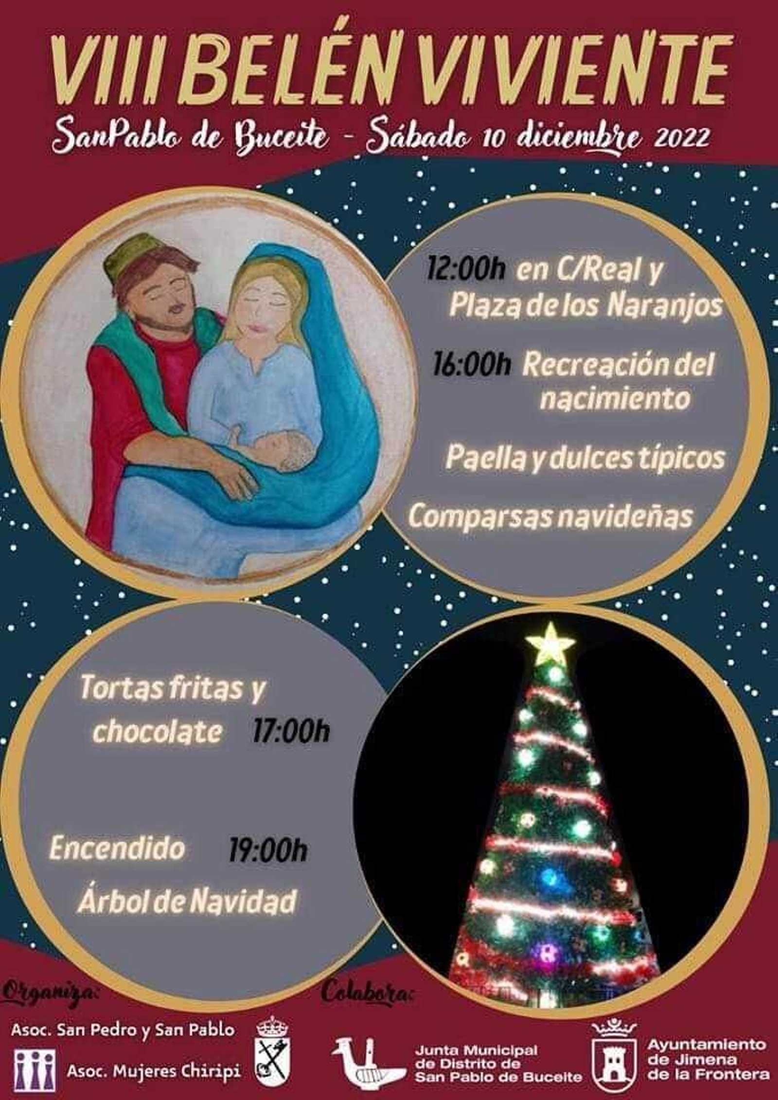 Cartel del Belén Viviente de San Pablo de Buceite.