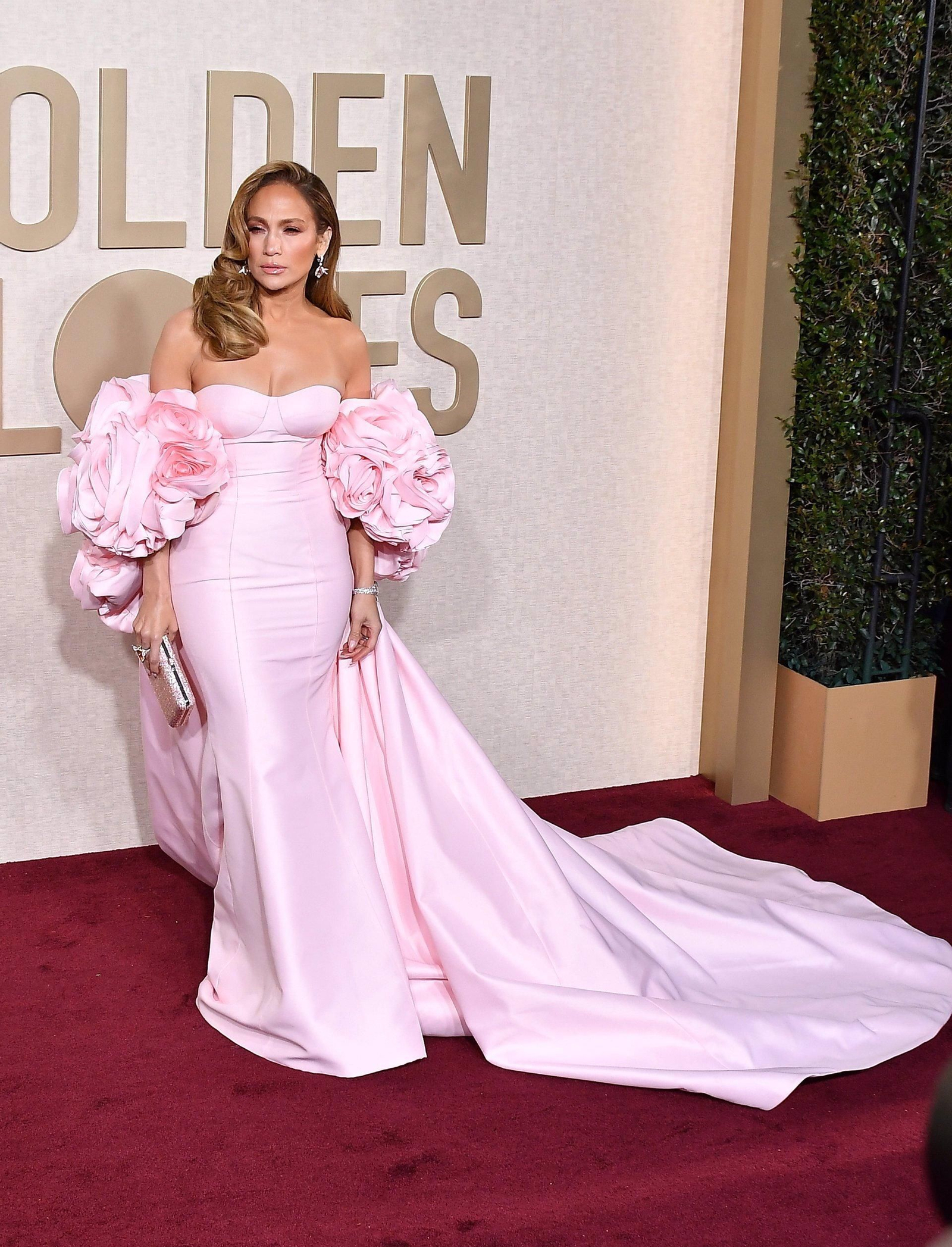 Jennifer Lopez en los Globos de Oro.