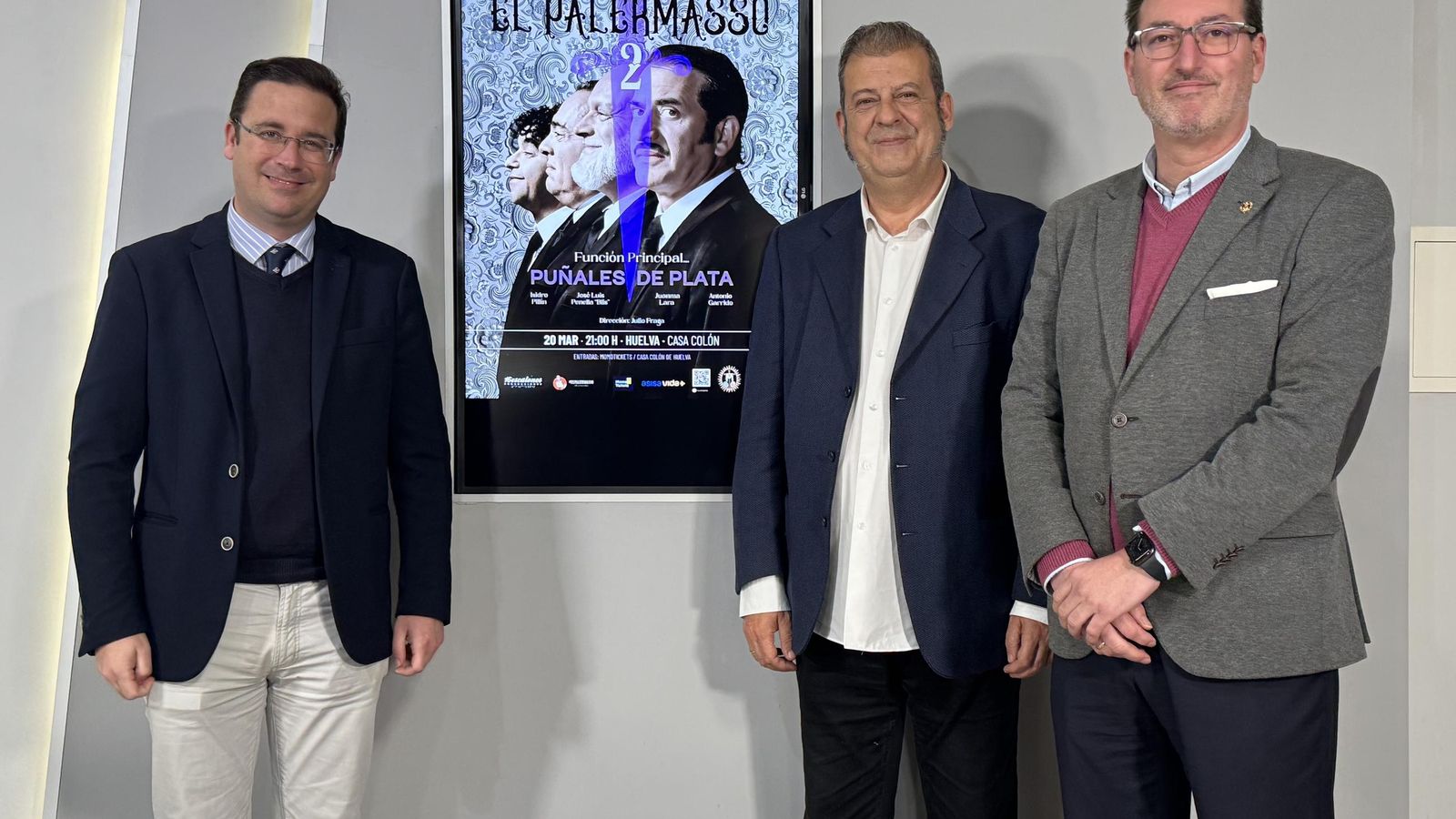 Presentación de la obra 'El Palermasso' este lunes en rueda de prensa.