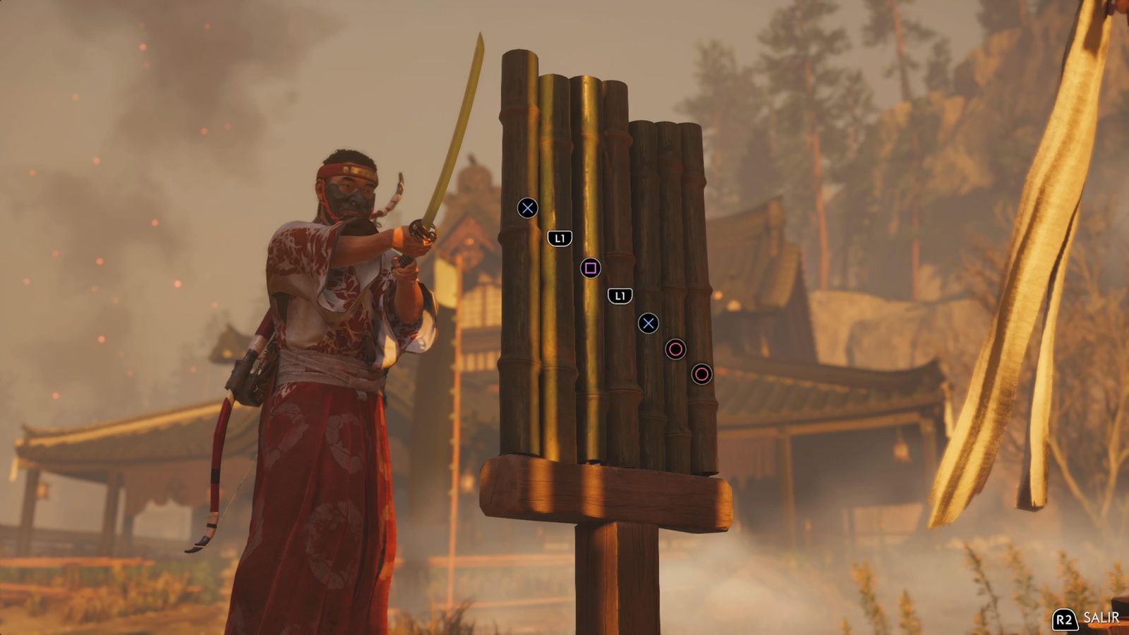 Los puestos de bambúes son una de las actividades más divertidas del juego.